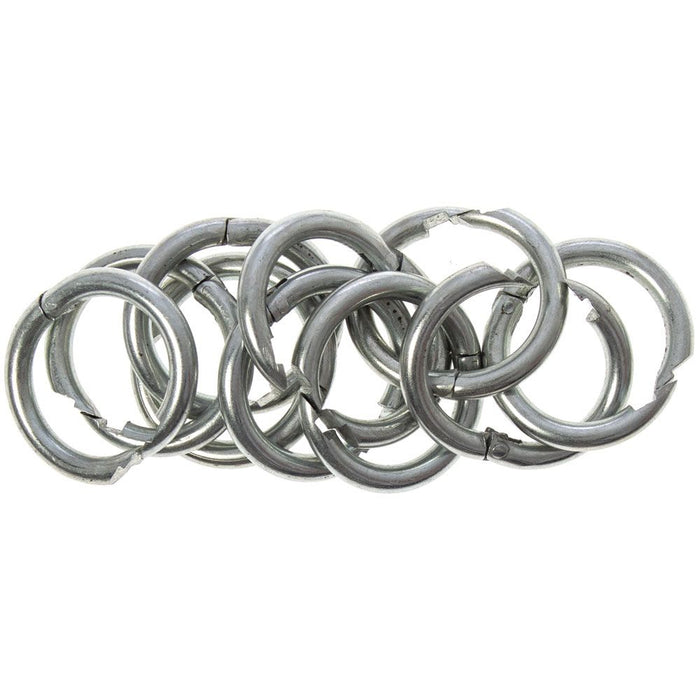 Pig Rings Nickel Plated 10-pack