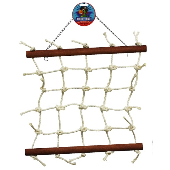 CHEEKY BIRD NATURAL ROPE LATTICE LARGE