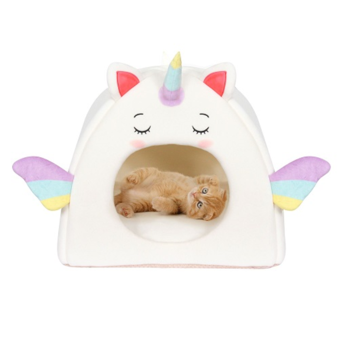 ALL FUR YOU UNICORN CAT CAVE WHITE