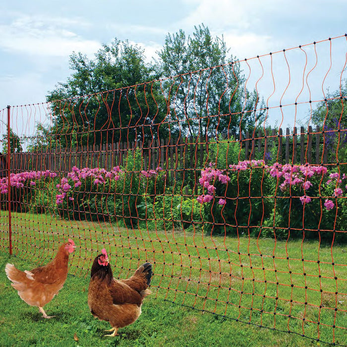 POULTRY FENCE NETTING ELECTRIC ORANGE