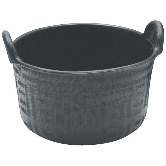 RECYCLED RUBBER TWO HANDLE FEED TUB