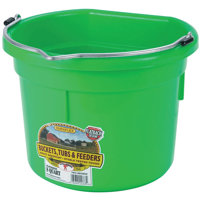 Feed Bucket Flat Back 8L