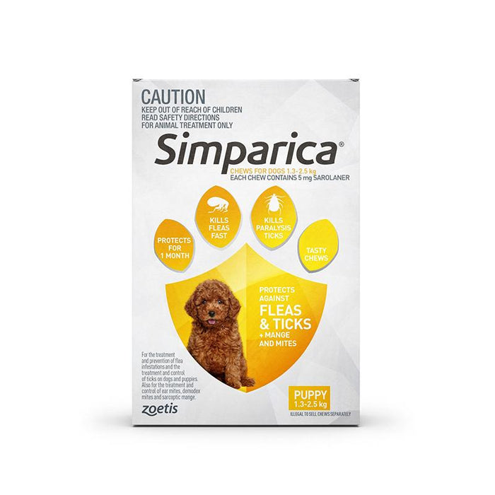 SIMPARICA - 3 CHEWS