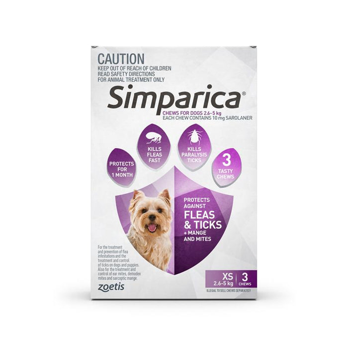 SIMPARICA - 3 CHEWS