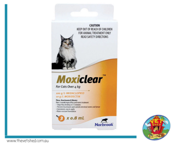 MOXICLEAR FOR CATS OVER 4KG 3 PACK