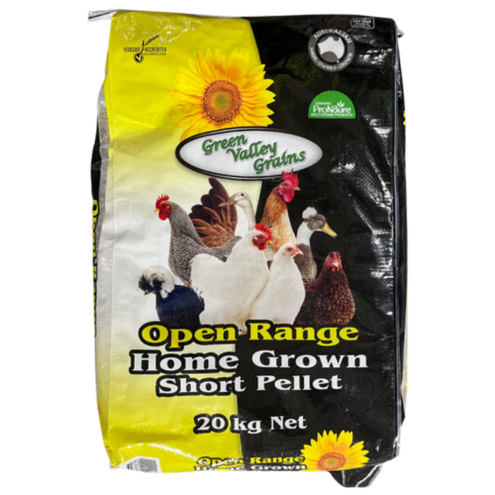 GREEN VALLEY OPEN RANGE HOME GROWN SHOER PELLET 20KG