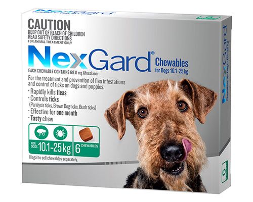 NEXGARD CHEWABLES - 6 CHEWS