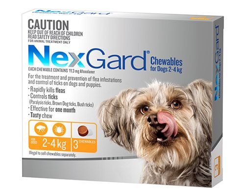 NEXGARD CHEWABLES - 3 CHEWS