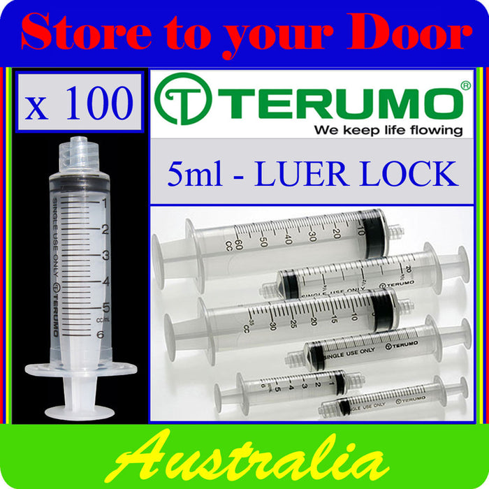 TERUMO SYRINGE HYPO LUER LOCK WTHOUT NEEDLE 5ML