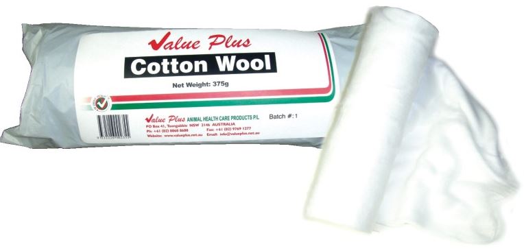 VALUE PLUS COTTON WOOL ROLL 375g