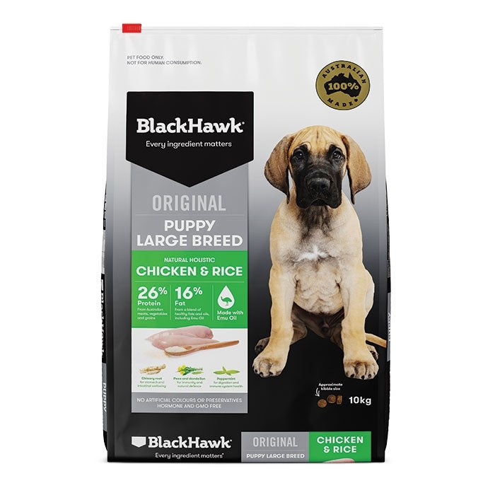 BLACK HAWK PUPPY LARGE BREED CHICKEN AND RICE