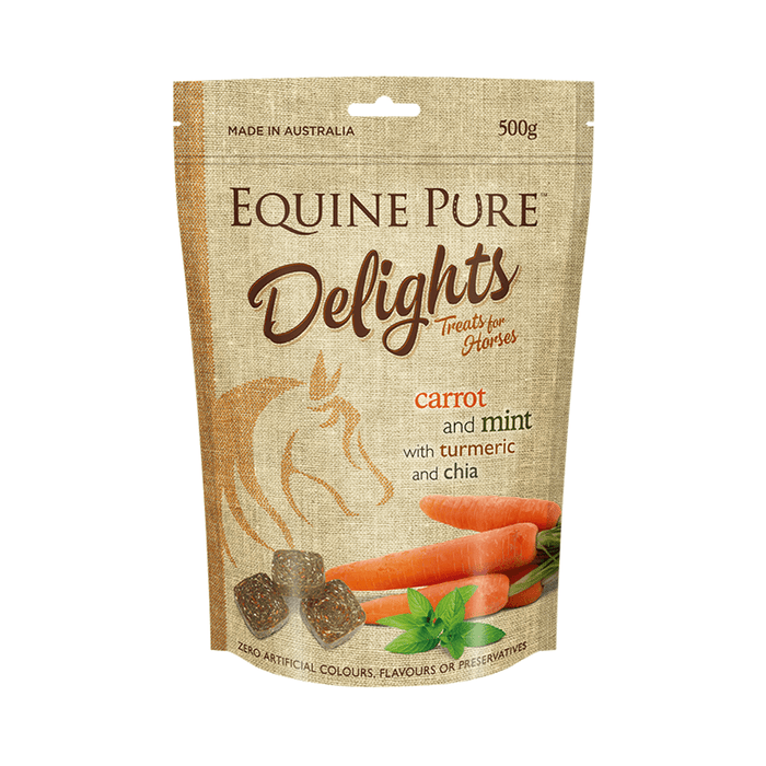 EQUINE PURE DELIGHTS CARROT MINT TURMERIC & CHIA