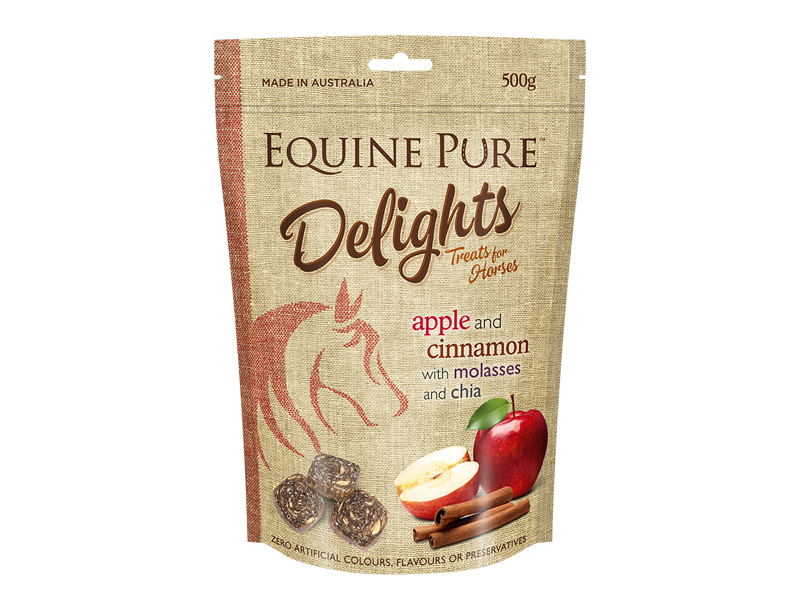 EQUINE PURE DELIGHTS APPLE CINNAMON MOLASSES & CHIA