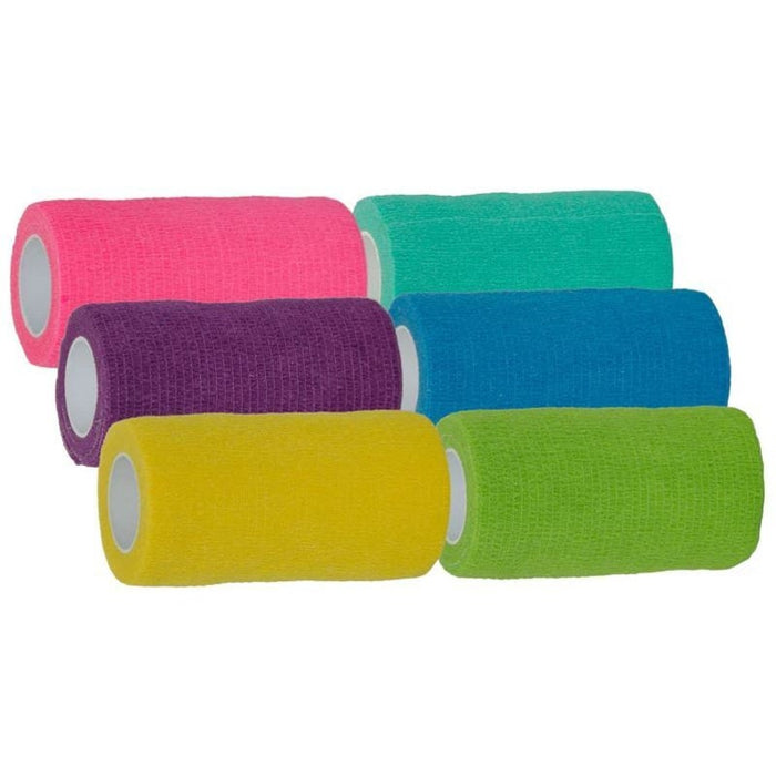 KELATO ENDUROWRAP COHESIVE BANDAGE ASSORTED BRIGHTS 18 CARTON