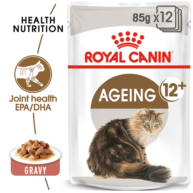 ROYAL CANIN AGEING 12+ GRAVY 85G (12PK)