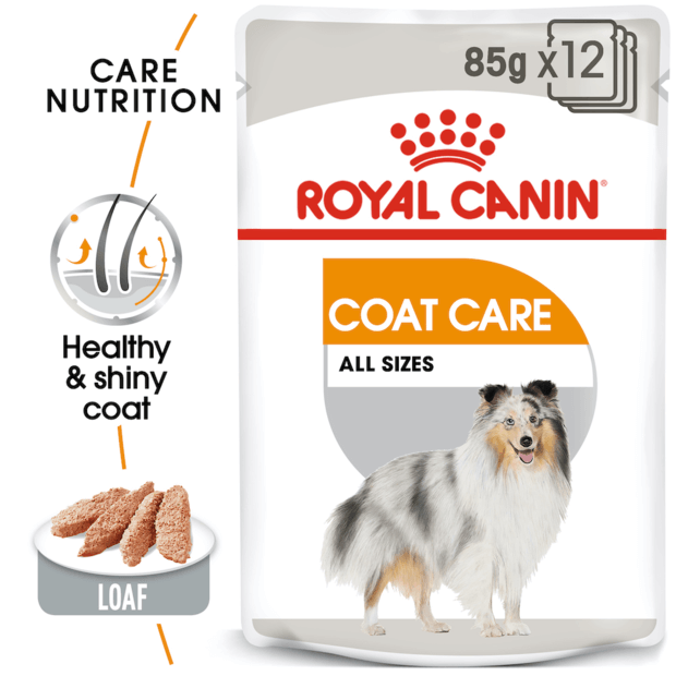 ROYAL CANIN COAT CARE LOAF 85G POUCH (12PK)