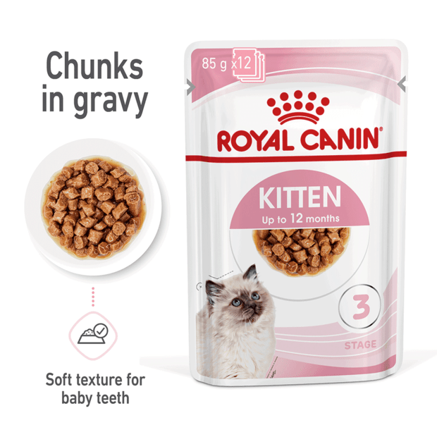 ROYAL CANIN KITTEN GRAVY 85G (12PK)