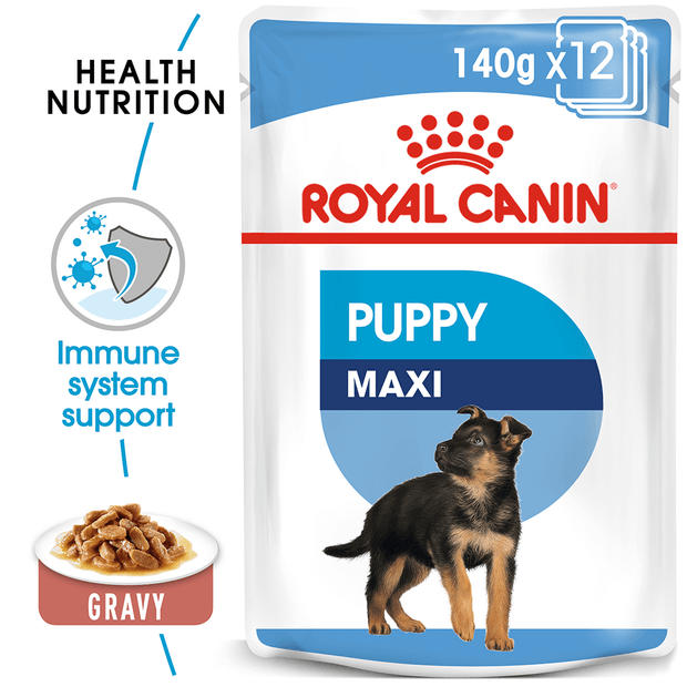 ROYAL CANIN MAXI PUPPY 140G POUCH (10PK)