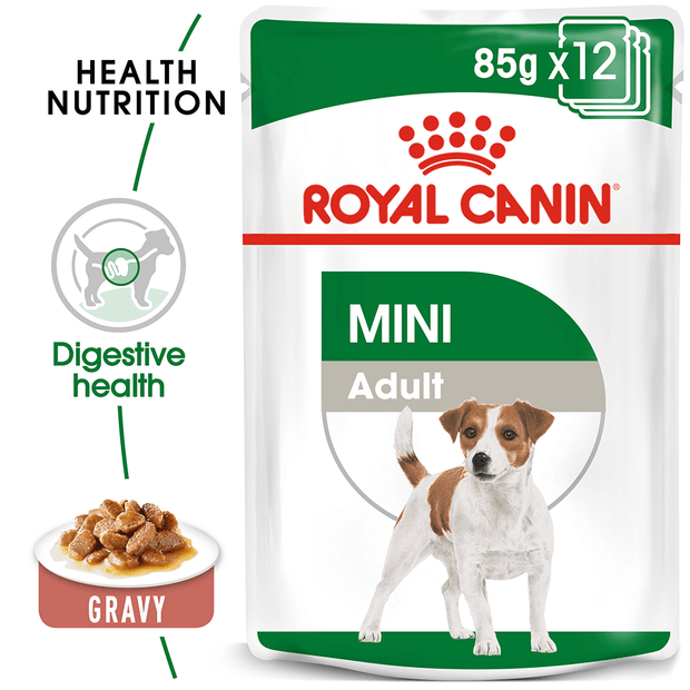 ROYAL CANIN MINI ADULT 85G POUCH (12PK)