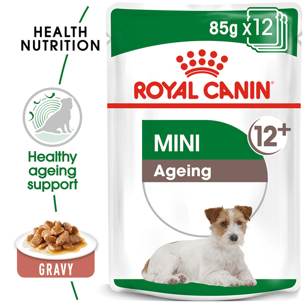 ROYAL CANIN MINI AGEING 12+ 85G POUCH (12PK)