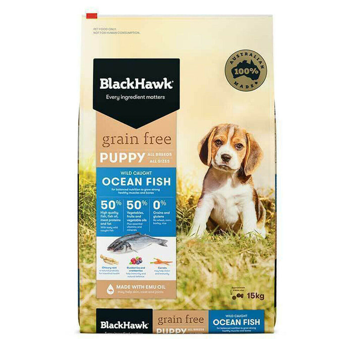 BLACK HAWK PUPPY GRAIN FREE OCEAN FISH